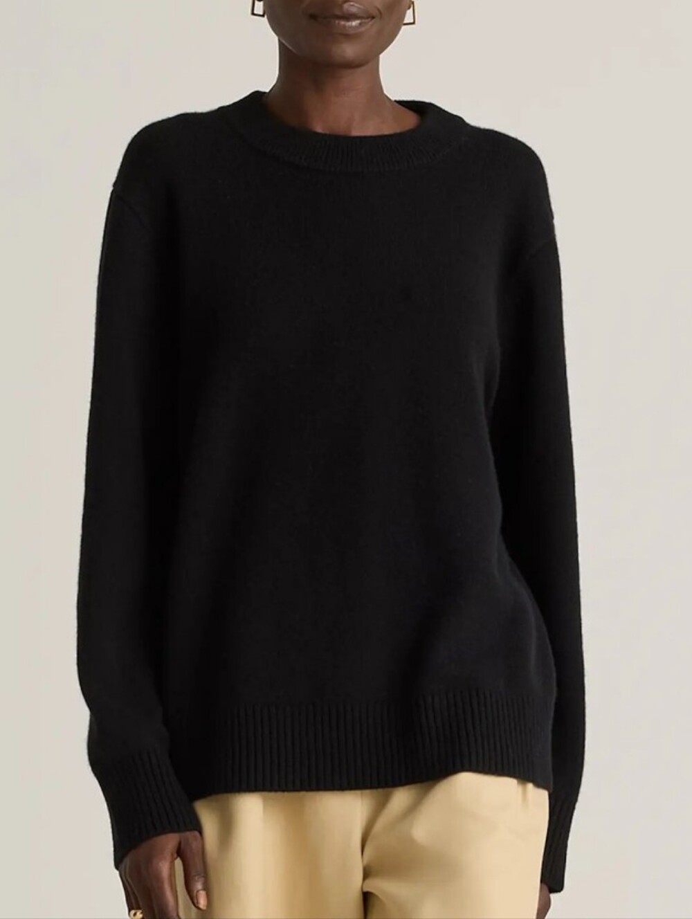 Quince Mongolian Cashmere Oversized Crewneck Sweater